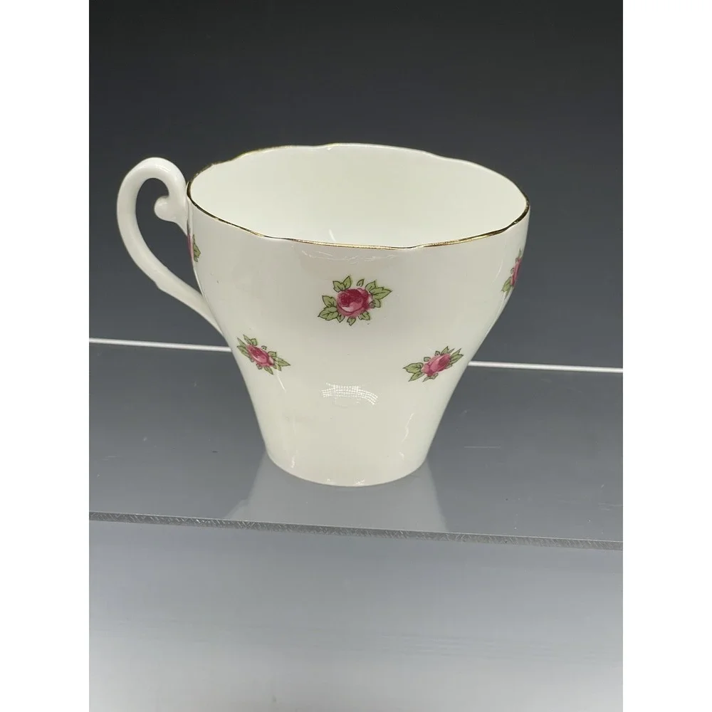 Vintage Adderley Bone China England Tea Cup‎ Teacup 1789 Floral S2